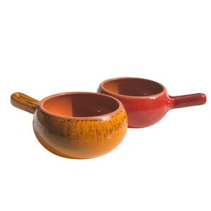 Two  De Silva Terre D'Umbria Made in italy Chili or Soup Bowls ca 1960s -80s